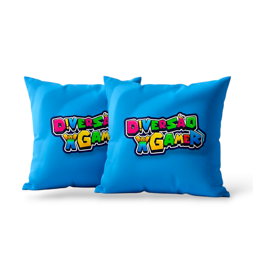 Almofada Diversão Gamer - Azul