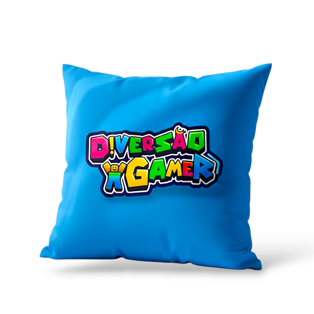 Almofada Diversão Gamer - Azul